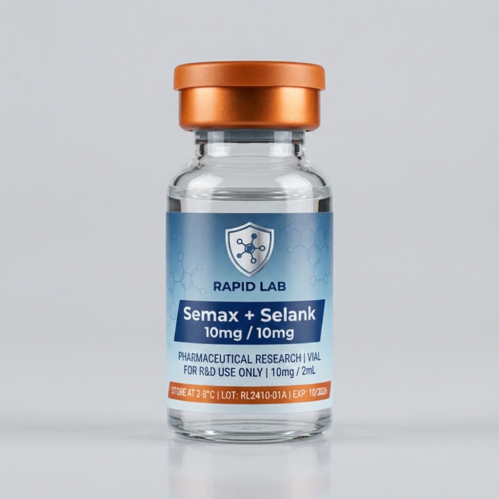 Semax 10mg+Selank 10mg research peptide